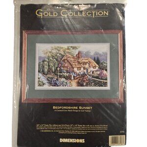 Dimensions Gold Collection Bedfordshire Sunset Cross Stitch Kit #3796 New